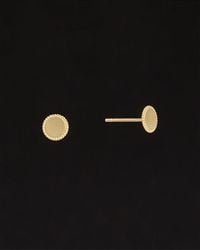 Italian Gold - 14k Disc Studs - Lyst