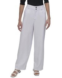 DKNY - Crinkle Dressing Trouser - Lyst
