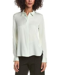 Theory - Classic Fitted Silk Shirt - Lyst