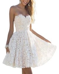 Silvia Rufino - Solid Mini Dress - Lyst