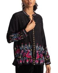 Johnny Was - Audrey Silk Shirt - Lyst