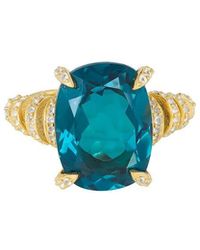 TIRAMISU - 18K Over 10.65 Ct. Tw. London Topaz, Topaz Ring - Lyst