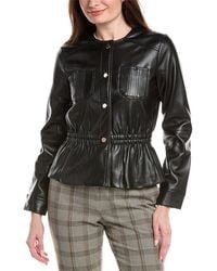 Tahari - Elastic Detail Waist Jacket - Lyst