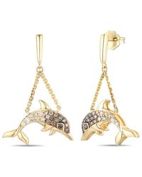 Le Vian - Dolphin 14K 0.38 Ct. Tw. Diamond Earrings - Lyst