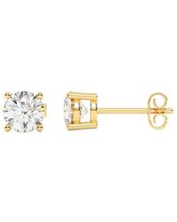Lab Grown Diamonds - 14K 2.00 Ct. Tw. Lab-Grown Diamond Stud Earrings - Lyst