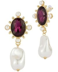 Sphera Milano - Plated Cz Earrings - Lyst