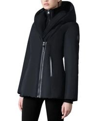 Mackage - Leather-Trim Down Coat - Lyst