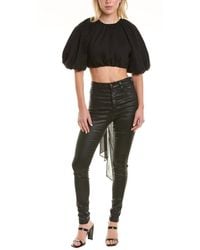 Aje. - Admiration Linen-Blend Top - Lyst