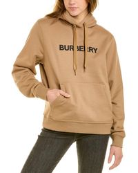 Burberry Logo Print Hoodie - Natural