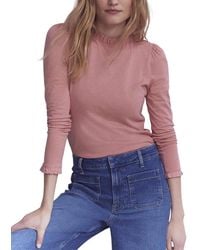 Boden - Supersoft Frill Detail Top - Lyst