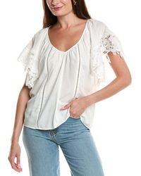 Ramy Brook - Lynette Linen-Blend Top - Lyst
