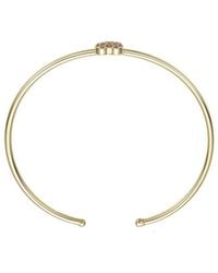 Genevive Jewelry - Rachel Glauber 14K Plated Cz Bangle Bracelet - Lyst