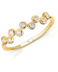 MaxColor - 10K 0.14 Ct. Tw. Lab-Grown Diamond Zig-Zag Ring - Lyst