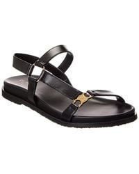 Celine - Maud Triomphe Leather Sandal - Lyst