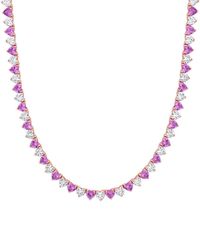 Rina Limor - 31.20 Ct. Tw. Lab-Grown And Sapphire Necklace - Lyst