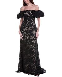Rene Ruiz - Floral Embroidered Gown - Lyst