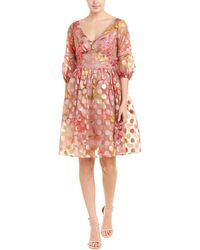 Marchesa notte A-line Dress - Pink