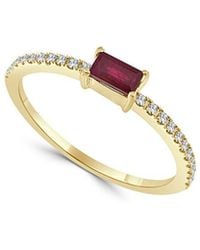 Sabrina Designs - 14k 0.23 Ct. Tw. Diamond & Ruby Ring - Lyst