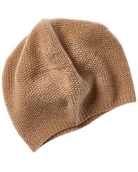 Portolano - Slouchy Stitched Cashmere Beanie - Lyst