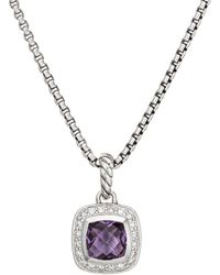 David Yurman - 0.17 Ct. Tw. Diamond & Amethyst Pendant Necklace (Authentic Pre-Owned) - Lyst