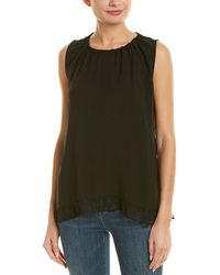 French Connection Classic Crepe Top - Black