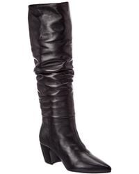 Prada - 65 Leather Knee Boot - Lyst