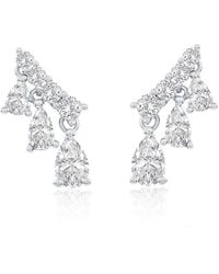 Suzy Levian CZ Jewelry - Suzy Levian Cz Stud Earrings - Lyst