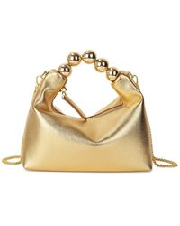 Tiffany & Fred Paris - Smooth Metallic Leather Top-Handle Crossbody - Lyst