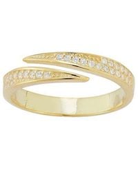 Sphera Milano - 14K Over Cz Bypass Ring - Lyst