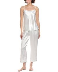 Flora Nikrooz - 2Pc Solid Dot Jacquard Cami & Capri Set - Lyst