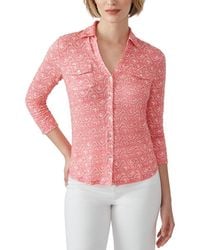 J.McLaughlin - Brynn Linen-Blend Top - Lyst