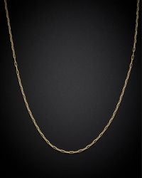 Italian Gold - 14k Paperclip Chain Necklace - Lyst