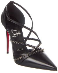Christian Louboutin - Tatooshka Spikes 100 Leather Pump - Lyst