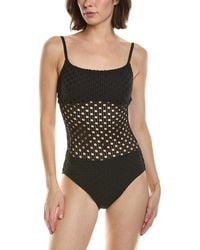 Carmen Marc Valvo - Scoop Neck One-Piece - Lyst
