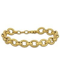 Italian Gold - 14k Twisted Link Bracelet - Lyst