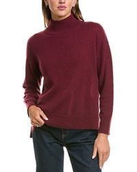 Hannah Rose - Basic 100% Cashmere Mock Neck Sweater - Lyst