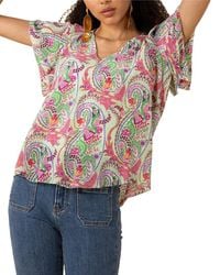 Hale Bob - Melany Short Sleeve Knit Top - Lyst
