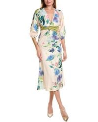 IPPONELLI - Twisted Front Midi Dress - Lyst