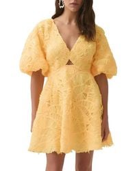 MIRA RICHI - Solid Mini Dress - Lyst