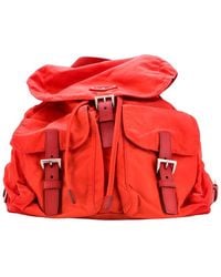 Prada - Tessuto Double Pocket Buckle Backpack Medium (Authentic Pre-Loved) - Lyst