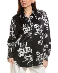 AllSaints - Charli Silk-Blend Shirt - Lyst