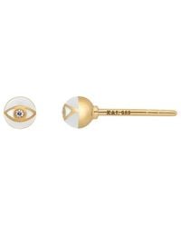 Karma and Luck - Plated Cz Stud Earrings - Lyst