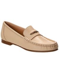 Chloé - Logo Leather Loafer - Lyst