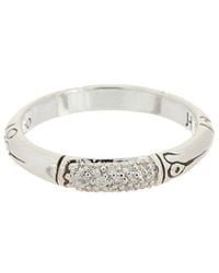 John Hardy - Bamboo Heritage 0.06 Ct. Tw. Diamond Ring - Lyst