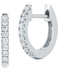 Nephora - 14k Diamond Huggie Earrings - Lyst