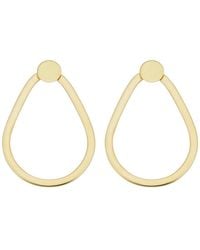 Italian Gold - 14k Teardrop 3-in-1 Front-back Earrings - Lyst