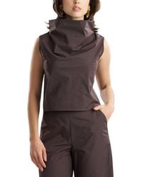 Natori - Techno Poplin Cowl Top - Lyst