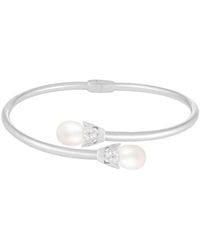 Splendid - 8.5-9Mm Pearl Cz Bypass Bracelet - Lyst
