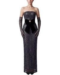 Monique Lagarde - 2Pc Maxi Dress & Gloves Set - Lyst