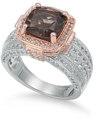 Suzy Levian - Two-tone Silver 4.96 Ct. Tw. Gemstone Statement Ring - Lyst